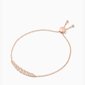 SOLD - Kate Spade Rose Gold Full Circle Slider Bracelet